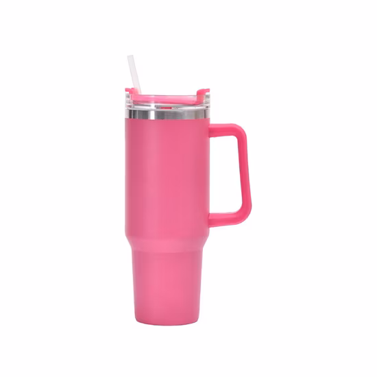 Wholesale Customized Printed Logo Tumbler Mug Vacuum Thermo Cup in Bulk with Lid